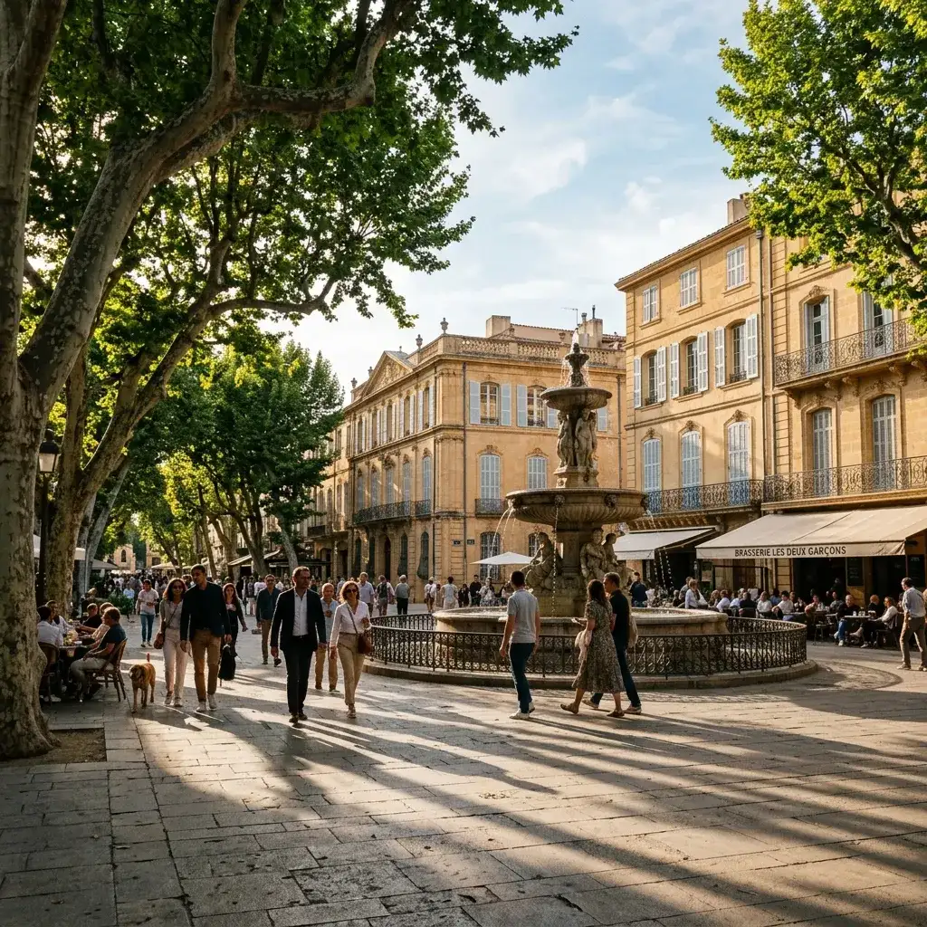 Vy över Aix-en-Provence