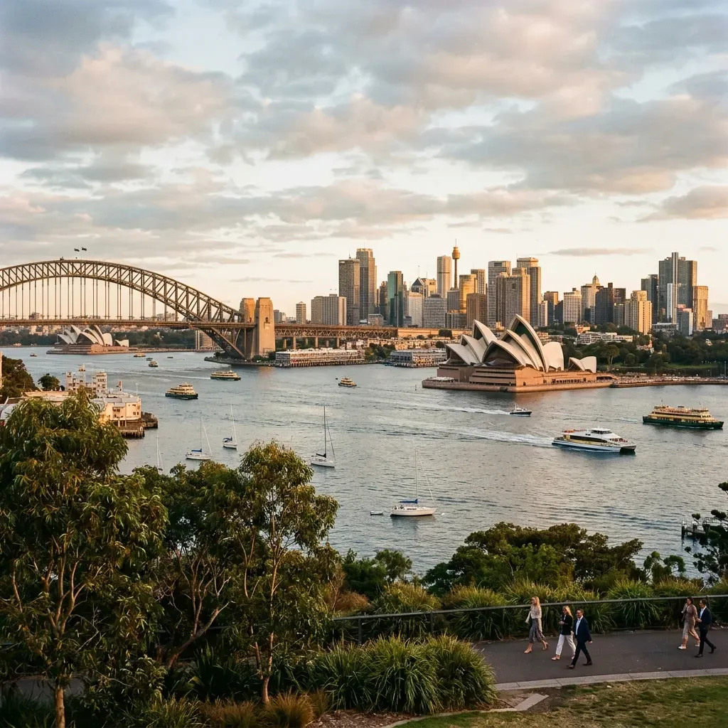 Vy över Australien