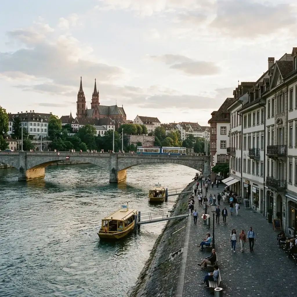 Vy över Basel