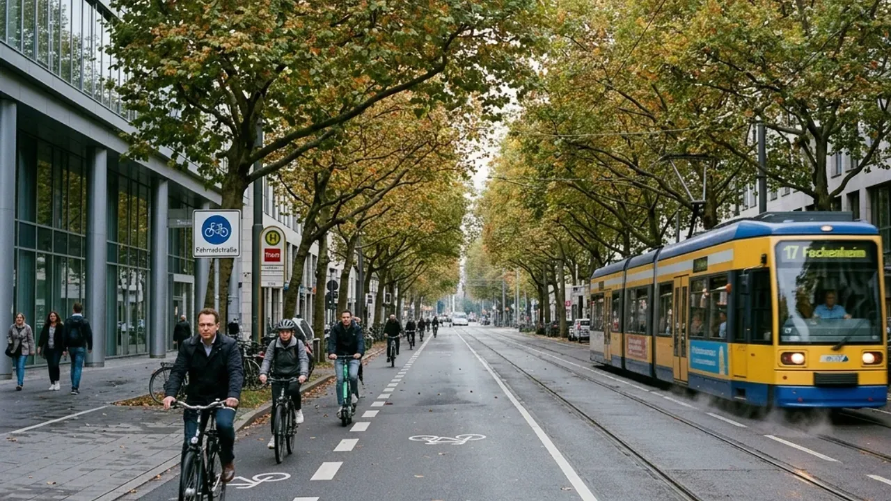 Vy över Frankfurt