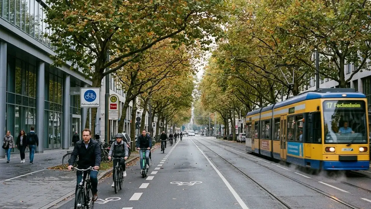 Vy över Frankfurt