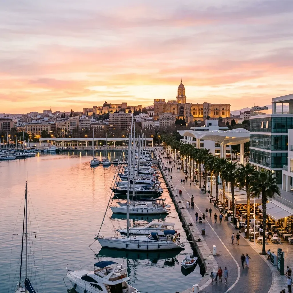 Vy över Málaga