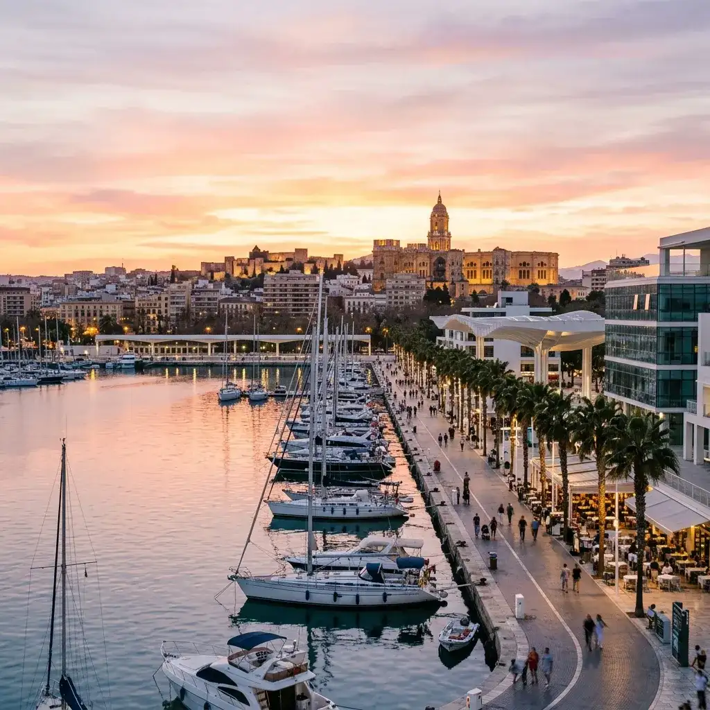 Vy över Málaga