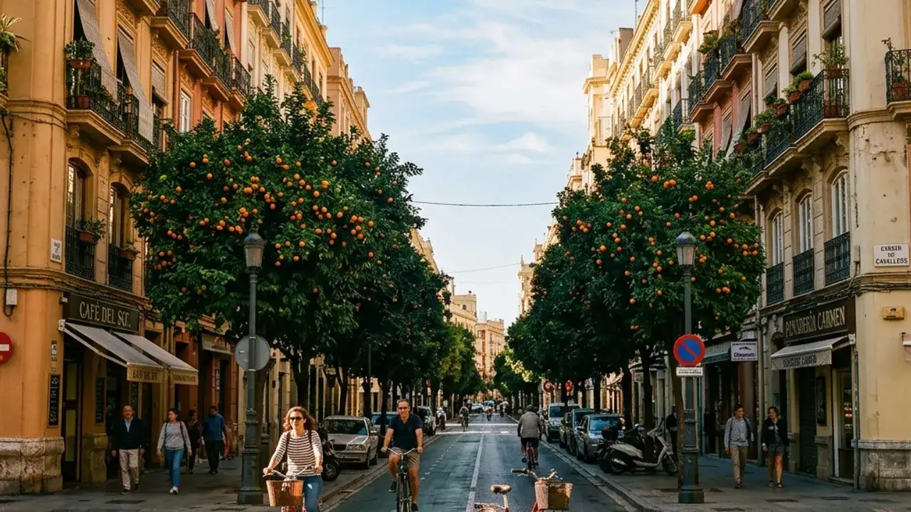 Vy över Valencia