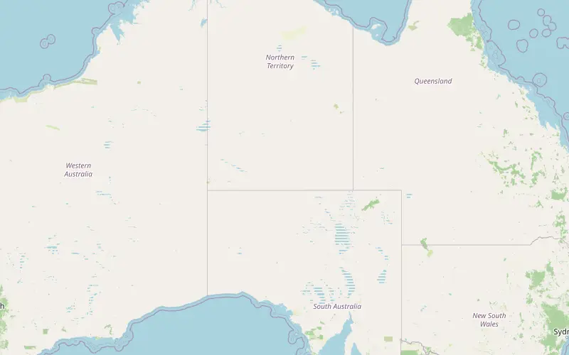 Karta som visar var Australien ligger