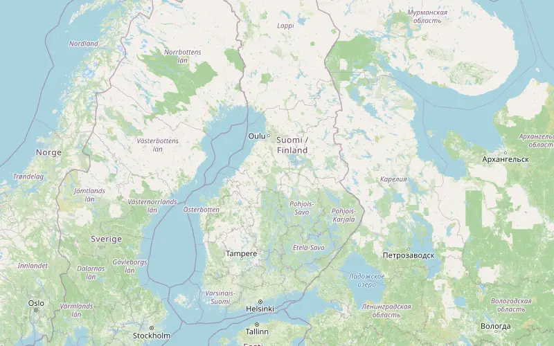 Karta som visar var Finland ligger