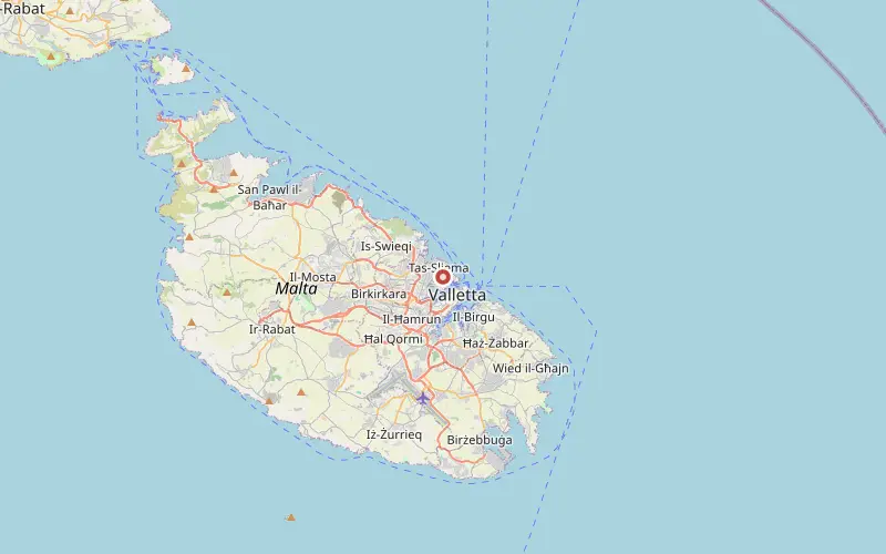 Karta som visar var Gzira ligger