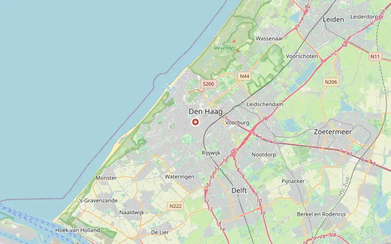 Karta som visar var Haag ligger