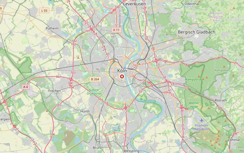 Karta som visar var Köln ligger