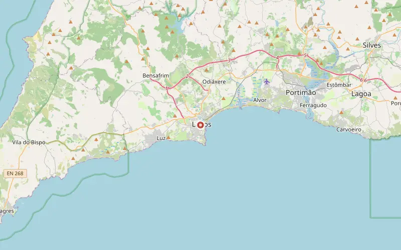 Karta som visar var Lagos ligger