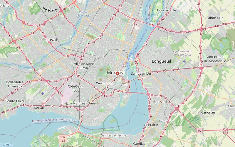 Karta som visar var Montreal ligger