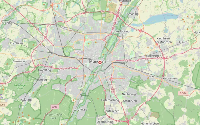 Karta som visar var München ligger