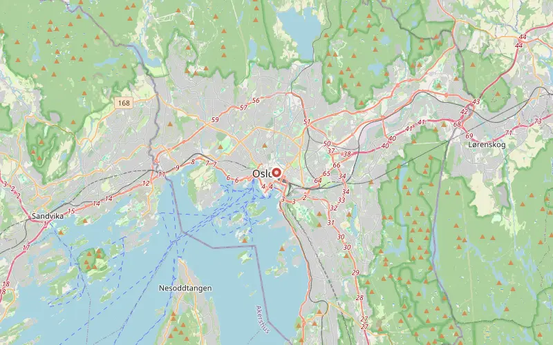 Karta som visar var Oslo ligger