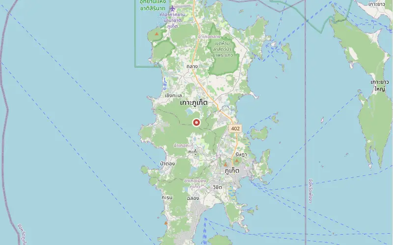 Karta som visar var Phuket ligger