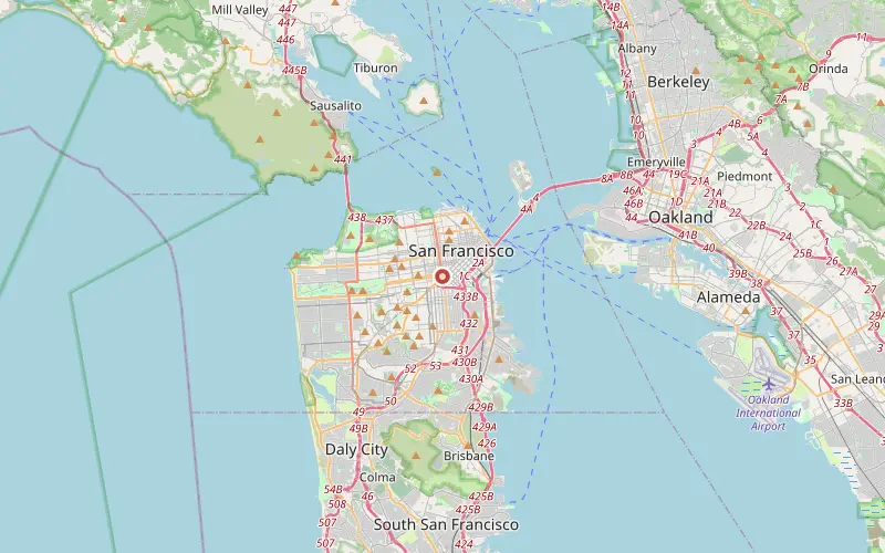 Karta som visar var San Francisco ligger