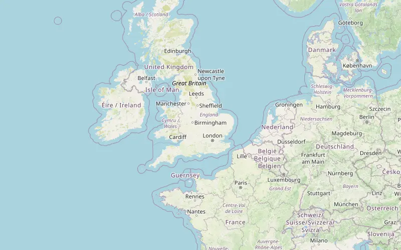 Karta som visar var Storbritannien ligger