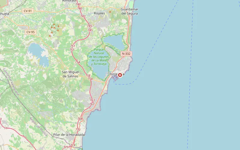 Karta som visar var Torrevieja ligger