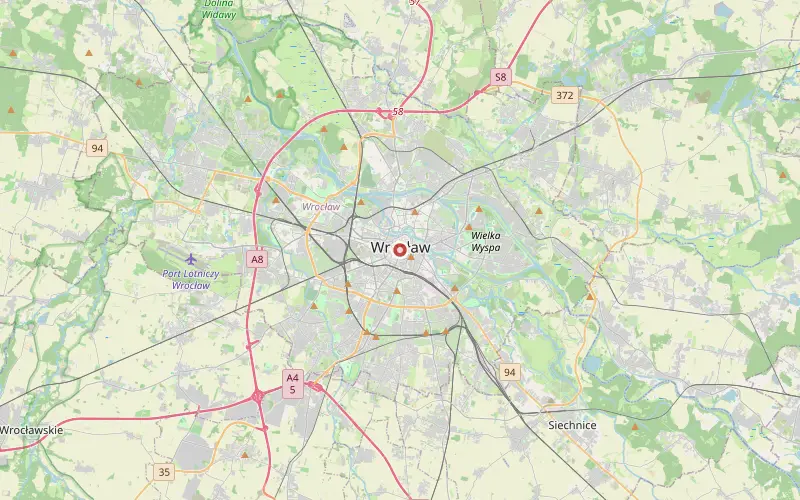 Karta som visar var Wroclaw ligger